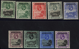 1922 Optd KGV Set, Fine M, SG.1/9. (9) Cat. £325 - Other & Unclassified