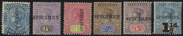 1871-1904 SPECIMEN Overprints On 1871 9d Blue, SG.148s, 1892 6d Unused, SG.219s, 1d Unused, 2/6d & 5s, SG.221s/3s, 1904  - Other & Unclassified