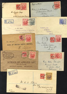 1916-24 Range Of Covers (18) & Fronts (2) Bearing 1916 Issue Frankings Incl. Registered To USA (3), Mainly Single Franki - Other & Unclassified