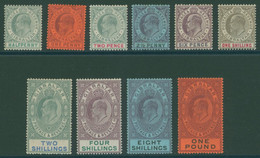1903 CCA Set, Fine M (2½d Part O.g.), SG.46/55. Cat. £1200 (10) - Other & Unclassified