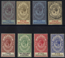 1912-24 2s, M (heavy Hinge), 4s M, SG.82/3, 1924 2s, SG.99a, 1925 2s, 2/6d, 5s & 10s M, SG.103/06, Also 1912-24 4s FU, S - Other & Unclassified