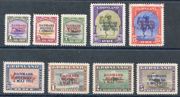 1945 Liberation Of Denmark Set UM, Each Bears Small Dealers H/stamp On Reverse In Corner. SG.17/25. Cat. £1200. (9) - Other & Unclassified