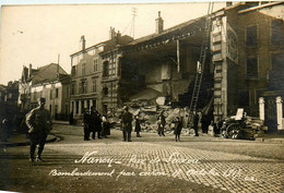 Nancy * Carte Photo 17 Octobre 1917 * Rue De Laxou , Bombardement Par Avion * WW1 Guerre 14/18 War - Nancy