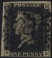 Plate 9 NB, Good To Large Margins Cancelled By Two Black MC's. (1) - Unclassified