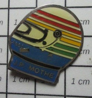 1515B Pin's Pins / Beau Et Rare / THEME : SPORTS / AUTOMOBILE PILOTE JP MOTHE Il En A Eu Marre Mothe ? - Car Racing - F1