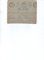 LETTRE FRANCHISE OBLITERATION 5 DEMI LIGNE - CAD PARIS 7 RUE DES ARCHIVES -1916 - EMA (Print Machine)