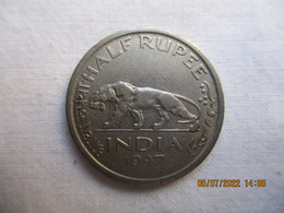India 1/2 Rupee 1947 - India