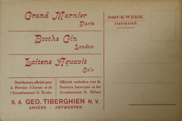 Antwerpen - Anvers  // Reklame Kaart - Carte Promotion S. A Geo. Tiberghien Nv (drankenhandel) 19?? - Antwerpen