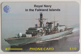 Falklands. Royal Navy - HMS Iron Duke Ship. 59CFKC - Falkland Islands