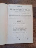 Le Timbrophile Belge : Journal Mensuel (relié, 1898-1900) +/- 280 Pages / 1er Année, Rare !! - Andere & Zonder Classificatie