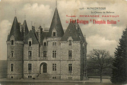 Moncontour * Le Château De Bellevue * Pub Publicité La Fine Bretagne Théophile GUILLON - Moncontour