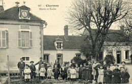 - CHARMOY (89) -  La Mairie Et Les Ecoles  (bien Animée)  -27478- - Charmoy
