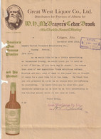 116-W.H Mc Brayer's Cedar Brook..Great West Liquor Co Ltd...Calgary..Alberta..(Canada)...1913 - Sonstige