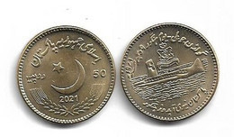PAKISTAN COIN 2021 GOLDEN JUBILLE HANGOOR SUBMARINE 1971 RARE COIN - Pakistan