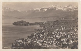 CPA HORGEN- TOWN PANORAMA, MOUNTAINS, LAKE ZURICH - Horgen