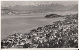 CPA HORGEN- TOWN PANORAMA, MOUNTAINS, LAKE ZURICH - Horgen