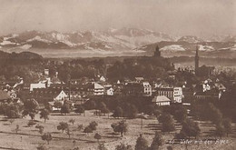 CPA USTER- PARTIAL TOWN PANORAMA, MOUNTAINS - Uster