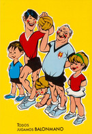 BALONMANO / HANDBALL / PALLAMANO - CARTE POSTALE HUMORISTIQUE PUBLICITAIRE / COMIC ADVERTISING POSTCARD - SPAIN (ak001) - Handbal