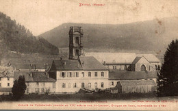 ETIVAL (VOSGES) 5294 L'ABBAYE ET L'EGLISE .ABBAYE DE PREMONTRES FONDEE AU VII E SIECLE PAR ST LEUDIN EVEQUE DE TOUL 1917 - Etival Clairefontaine