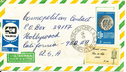 Brazil Air Mail Cover Sent To USA 15-10-1968 Stamps On Front And Backside Of The Cover - Aéreo