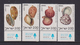 ISRAEL - 1977 Sea Shells Set  Hinged Mint - Nuevos (con Tab)