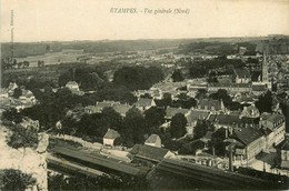 étampes * Vue Générale De La Commune , Côté Nord * La Gare * Ligne Chemin De Fer - Etampes