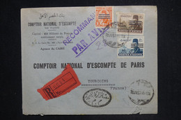 EGYPTE - Enveloppe Commerciale En Recommandé Du Caire Pour La France En 1953 - L 127486 - Covers & Documents