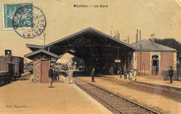 Mézidon          14           Intérieur De La Gare  - 4 -   Toilée Et Colorisée      (voir Scan) - Autres & Non Classés