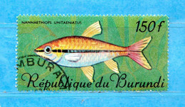 (Us3) ) BURUNDI °1967 - PESCI POISSONS. Yvert. 232.  Usato, Used. - Usados