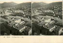 Nice * Vue Sur Le Vieux Port * Cpa Stéréo 2 Vues - Sonstige & Ohne Zuordnung