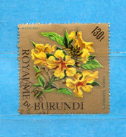 (Us3) ) BURUNDI °1966 - FIORI FLEURS FLOWERS. AIRMAIL . Yvert. 33.  Usato, Used. - Usados