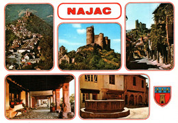 NAJAC  Vues Multiples )   (recto-verso) 12 Aveyron - Najac