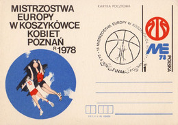 WOMEN'S BASKETBALL EUROPE CHAMPIONSHIP - POZNAN / POLAND - 1978 - STATIONERY / ENTIER POSTAL (ak005) - Baloncesto