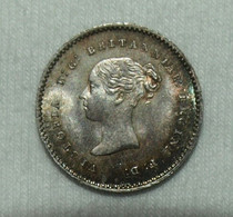 Silber/Silver Maundy Prooflike Großbritannien/Great Britain Victoria Young Head, 1853, 2 Pence UNC - Maundy Sets & Commemorative