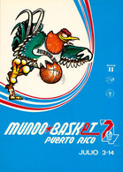 MUNDO BASKET '74 - PUERTO RICO - CARTE POSTALE PUBLICITAIRE / ADVERTISING POSTCARD - 1973 - RRR ! (ak007) - Basket-ball