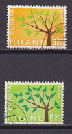 ICELAND, 1962, Used Stamp(s) , Europe CEPT, Michel Nr(s).  364-365, Scannr. 22454 - Oblitérés