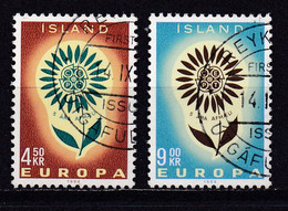 ICELAND, 1964, Used Stamp(s) , Europe CEPT, Michel Nr(s).  385-386, Scannr. 22323 - Oblitérés