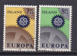 ICELAND, 1967, Used Stamp(s) , Europe CEPT, Michel Nr(s).  409-410, Scannr. 22474 - Oblitérés