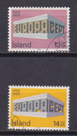 ICELAND, 1969, Used Stamp(s) , Europe CEPT, Michel Nr(s).  428-429, Scannr. 22580 - Oblitérés