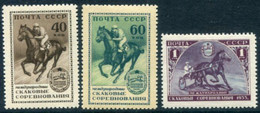 SOVIET UNION 1956 Equestrian Competitions LHM / *.  Michel 1798-1800 - Nuovi