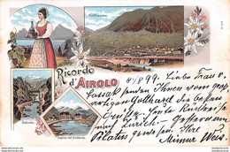 CPA  Suisse, Ricordo D' AIROLO, 1899 - TI Tessin