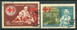 SOVIET UNION 1956 Red Cross / Red Crescent Used.  Michel 1831-32 - Usados