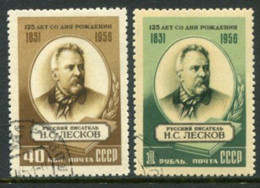 SOVIET UNION 1956 Leskov Birth Anniversary Used  Michel 1843-44 - Gebruikt