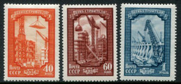 SOVIET UNION 1956 Construction Worker's Day MNH / **  Michel 1864, 1892-93 - Nuovi