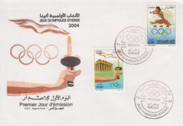 Enveloppe  FDC  1er   Jour   ALGERIE   Jeux  Olympiques  D'  ATHENES   2004 - Ete 2004: Athènes