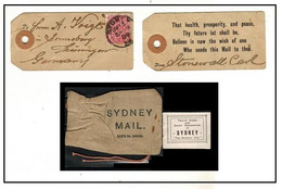 NEW SOUTH WALES - 1900 Use Of 'Baggage' Label To Germany With Bag (**)  VERY VERY RARE - Storia Postale