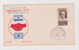 BRAZIL 1963 TITO Yugoslavia FDC Cover - Cartas
