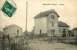 Bouligny * La Gare * Passage à Niveau * Café Du Chemin De Fer * Ligne Chemin De Fer De La Meuse - Sonstige & Ohne Zuordnung