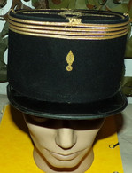 GENIE : KEPI  D'OFFICIER AU GRADE DE COMMANDANT DE L'ARME DU GENIE DE L'ARMEE FRANCAISE   FRANCAISE  , OBSOLETE POUR COL - Casques & Coiffures