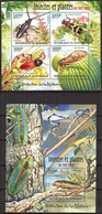 Burundi 2012 Insects And Plants Of Red List Bugs Sheet + S/S MNH - 2010-2019:  Nuevos